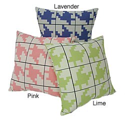 Contemporary Houndstooth Throw Pillows (Set of 2).
