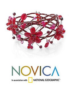 Garnet 'Garland' Bracelet (Thailand)