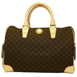 Rioni Signature Large Boston Handbag