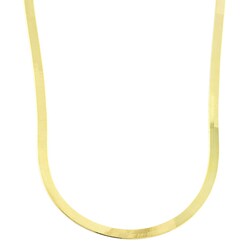 10k Yellow Gold 18-inch Herringbone Necklace