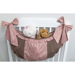 Babykins Pink Paisley/ Chocolate Brown Toy Bag