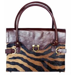 Handmade Zebra Print Classic Handbag (Colombia)
