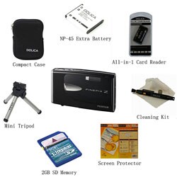 Fujifilm Finepix Z20fd 8-in-1 Black Camera Kit