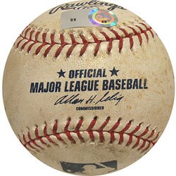 MLB Angels at Red Sox Game-used Baseball (4/23/08)