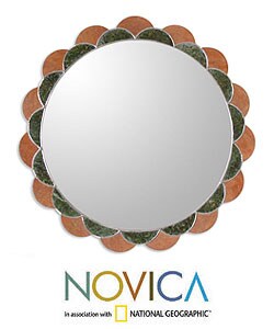 'Chrysanthemum' Decorative Mirror (Peru)