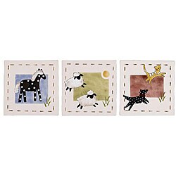 Cotton Tale Barn Dance Wall Art (Set of 3)