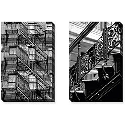 Joseph 'Backbay and Bradbury Building' Gallery Wrapped Art Set