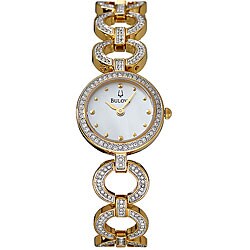 Bulova Women's Goldtone Quartz Crystals Watch