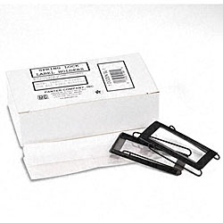 Spring-Lock 1.5-inch Metal Label Holders for Binders (Pack of 12)