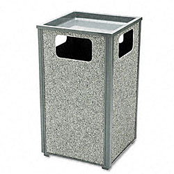 Aspen Series Extra Large Trash Receptacle with Sand Urn