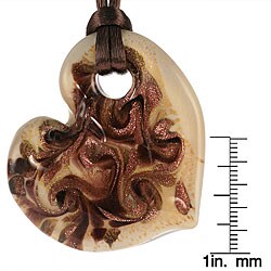 Genuine Murano Glass Heart Pendant