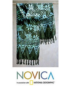 Batik 'Morning Flower' Shawl (Indonesia)