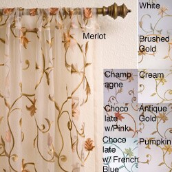 Fleur Rod Pocket Curtain Panel (55 in. x 84 in.)