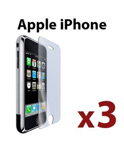 Reusable Screen Protectors for Apple iPhone (Pack of 3)