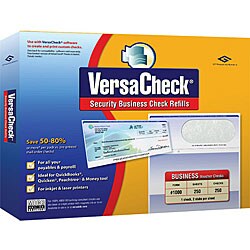 VersaCheck Business Form 3000 Green Check Refills (Pack of 250)