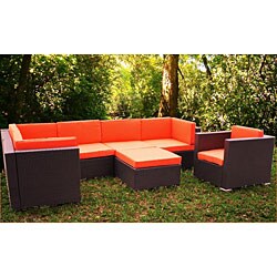 New York Orange PVC Patio Set