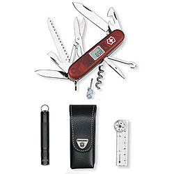Swiss Army Altimeter Expedition Set w/MagLite