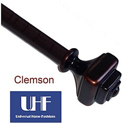 Clemson 48 in - 88 in Telescoping Curtain Rod Set (Pk of 2)