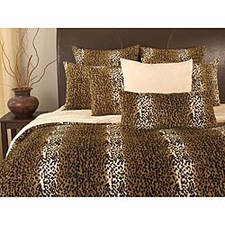 Microplush Cheetah Print 3-piece Comforter Set
