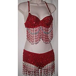 Bad Sushi Red Belly Dancing Costume