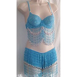 Bad Sushi Blue Belly Dancing Costume