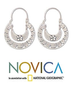 'Floral Hoops' Earrings (Mexico)