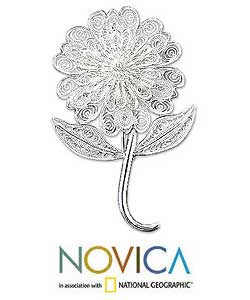 'Filigree Flower' Brooch (Thailand)