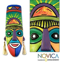 Ceramic 'Inca Preist' Mask (Peru)