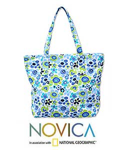 Cotton 'Garden of Love' Handbag (Thailand)