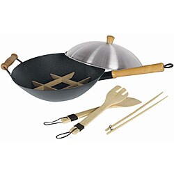 Professional 7-piece Non-stick 14-inch Wok Set