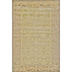 Hand-tufted Esmeralda Ivory Wool Rug (5' x 8')