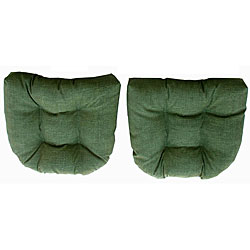 All-weather Green Dining Chair Cushions (Set of 2)