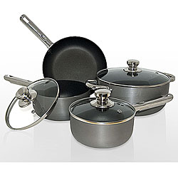 Hard-anodized Nonstick 7-piece Cookware Set