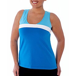 Danskin Plus Active Women's Fashion Tri-color Tank Top