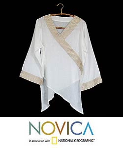 Cotton 'China Paths' Blouse (Thailand)