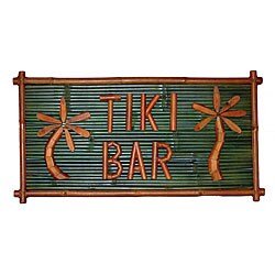 Large Bamboo 'Tiki Bar' Sign (Vietnam)