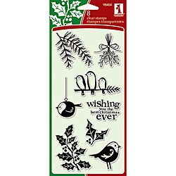 Inkadinkado Clear Seasonal Cool Christmas Stamps
