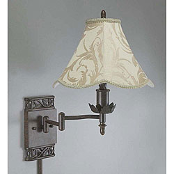 Bronze Finish Plug-in Swing Arm Lamp