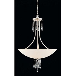 Brushed Steel 3-light Pendant