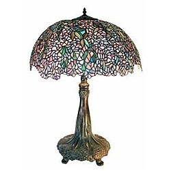 Tiffany-style Wisteria Table Lamp