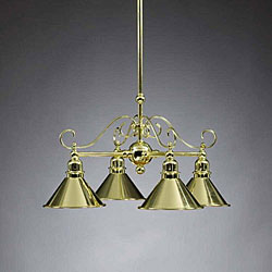 Polished Brass 4-light Chandelier