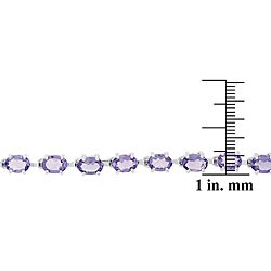 Sterling Silver Amethyst Bracelet