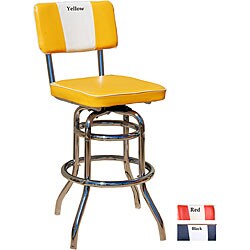 Birmingham 24-inch Retro Stool with Back
