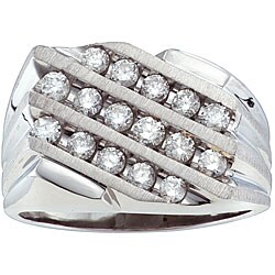 Stainless Steel Men's Diamond Ring