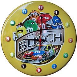 Kyle Busch Nostalgic Tin Clock