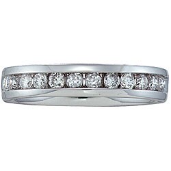 14k White Gold 1/2ct TDW Diamond Band (H-I, I1)