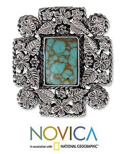 Sterling Silver 'Baroque' Pendant Brooch (Mexico)