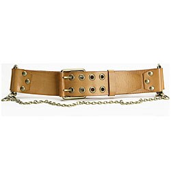Linea Pelle Women's Ring and Chain Belt