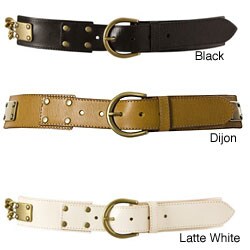 Linea Pelle Women's Facet Chain Link Hip Belt