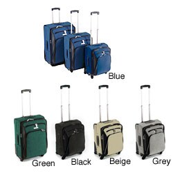 CalPak Holiday 3-piece Spinner Expandable Luggage Set